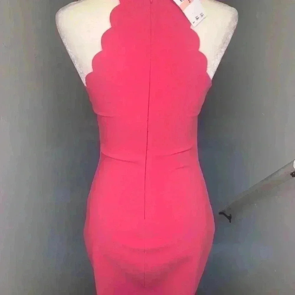 Likely midi dress hot pink size 2 - Picture 2 of 5